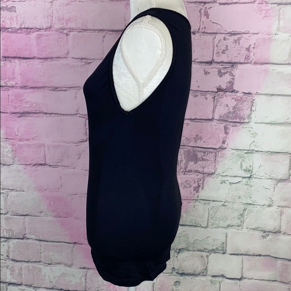 Nux yoga black compression tank top M workout - Picture 2 of 5